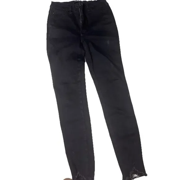 Judy Blue 3/26 Skinny Fit Black Jeans Stretch (AE15) - Picture 3 of 4